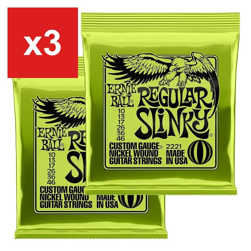 Electric Guitar Strings Ernie Ball REGULAR SLINKY 2221 (10-46) 2-Set Pack, Amazon.co.jp Exclusive
