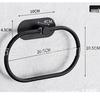 304 Stainless Steel Wall-Mounted Towel Ring for Bathroom, Kitchen, and Hotel Use