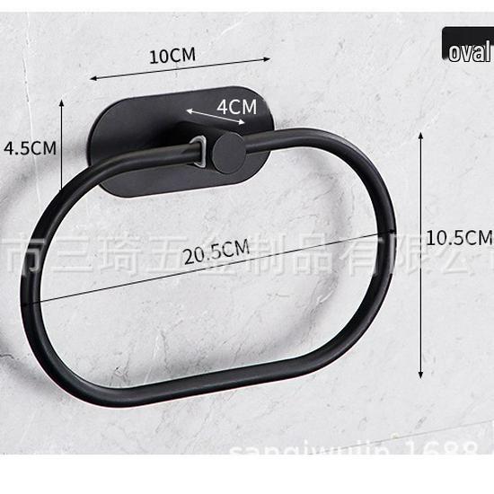 304 Stainless Steel Wall-Mounted Towel Ring for Bathroom, Kitchen, and Hotel Use