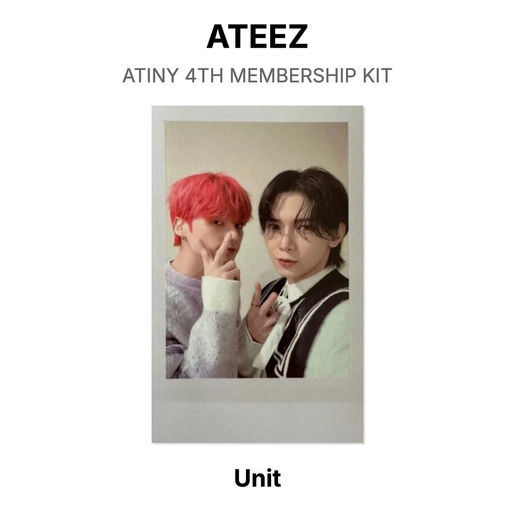 ATEEZ ATINY 4TH MEMBERSHIP KIT Official Photocard