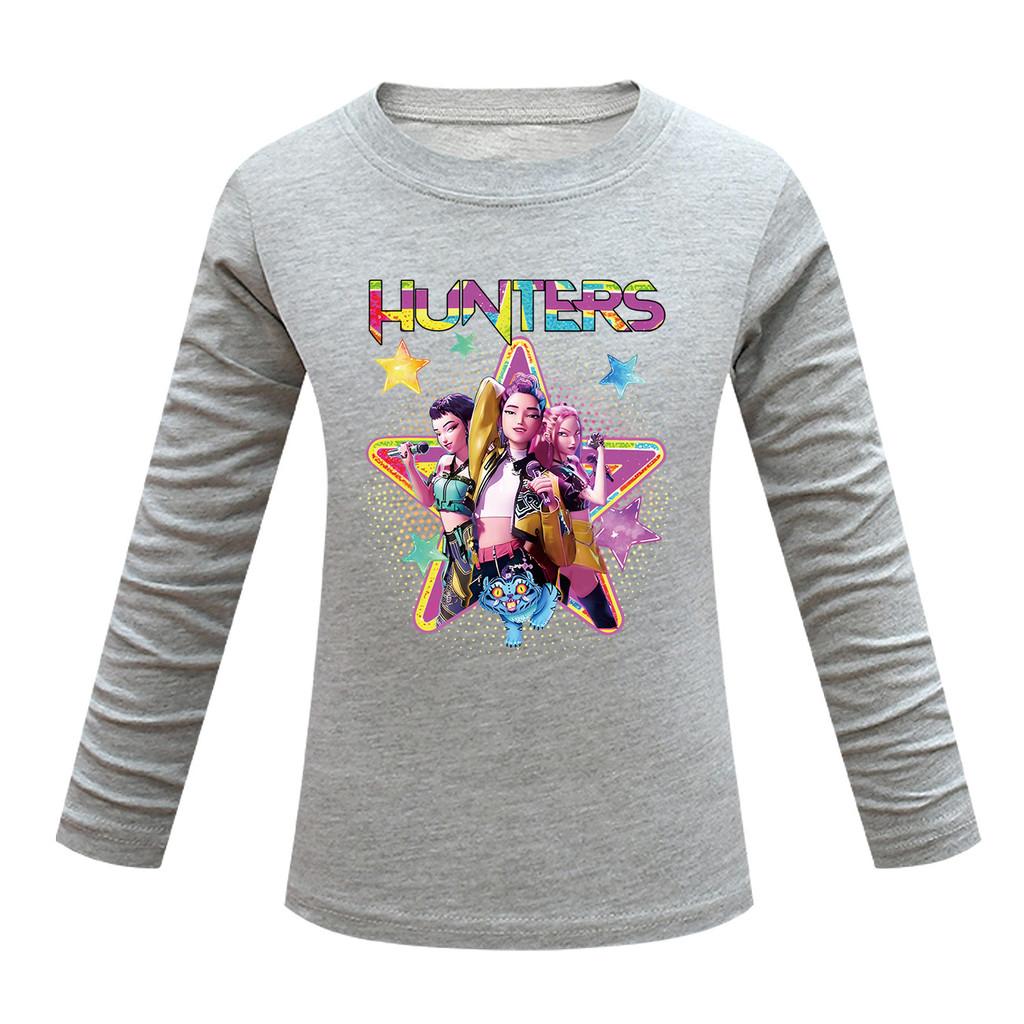 Kids Girls Anime Cartoon K-POP Printed Casual Long Sleeves T-Shirt Top