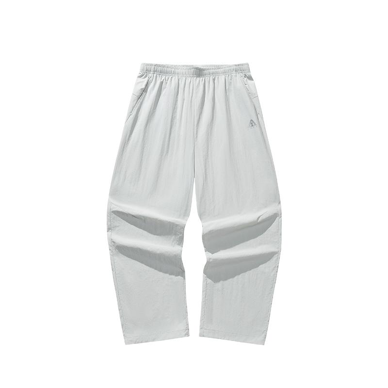 Anta Outdoors Woven Sports Long Pants Summer Casual Pants Men bottoms White-Mist-Gray 952626506-1 S