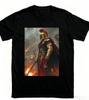 Warrior Scene Print Tshirt Unisex Soft Cotton Loose Ancient Greek Myth Warrior Casual Daily Streetwear Tee