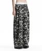 Teulimingbeodeu Camo Double Waist Sagging Sweat Pants [ Light Gray ]
