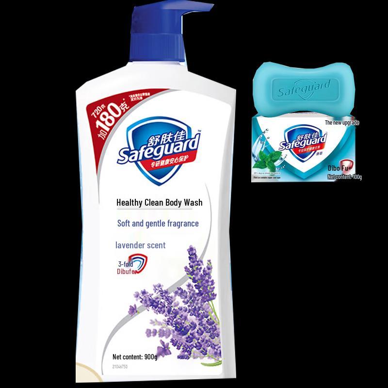 

Safeguard Lavender Shower Gel & Peppermint Soap Set