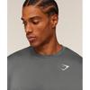 Gymshark Arrival Oversized Long Sleeve T shirT silhoueTTe Grey A3b4v Gbp4
