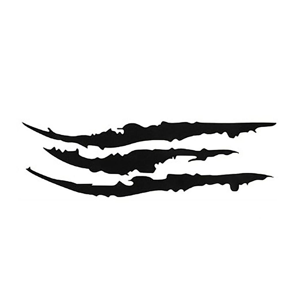 2 Pcs Claw Car Stickers Cool Unique 35cm Length Monster Claw Car Sticker for Headlights Hood Black