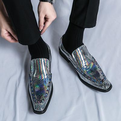 Designer Men Dress Chelsea Leather Shoes For Trendsetter Luxury British Colours Rivet Oxfords Gentleman Wedding Prom Footwear