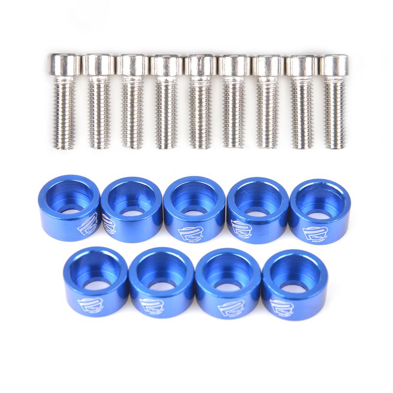 Universal 8mm 9pcs JDM Aluminum Fender Washers and Bolt for Honda Air Inlet Manifold Engine
