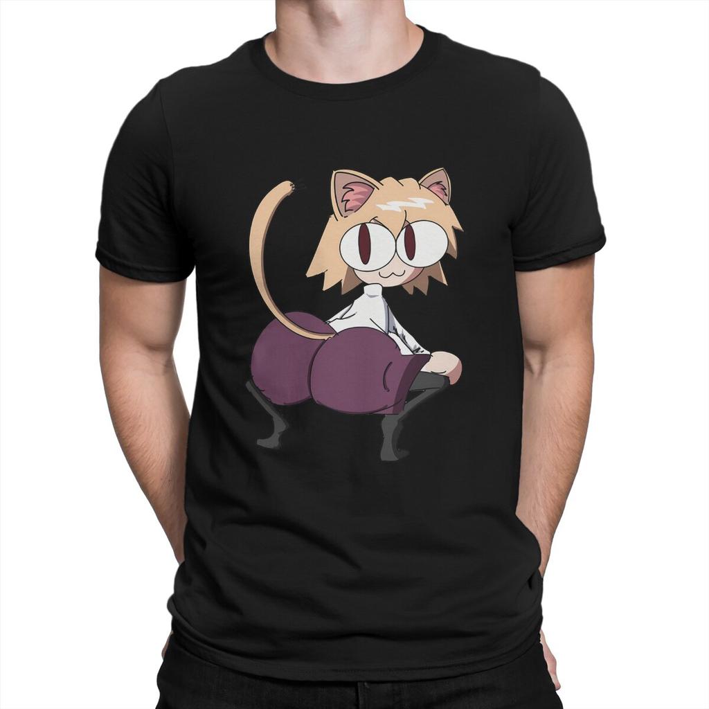 Sey Mens T Shirt Neco Arc NECOARC Cat Novelty Tees Short Sleeve Round Neck TShirt 100 Cotton Printed Clothes