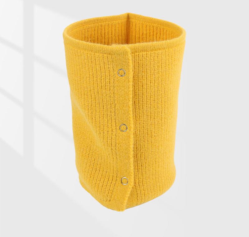 Man Hedging Fake Collar Elastic Hooded Woolen Neck Guard Bib Pullover For Woman'S Single Loop Knit Button Folded Warm Scarf T39