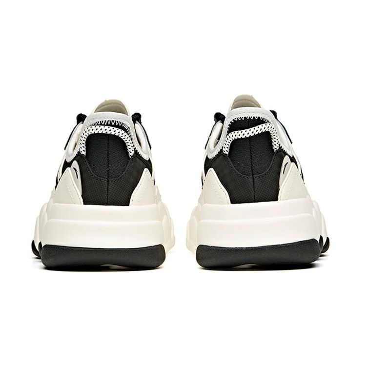 Anta Lifestyle Series Fabric Synthetic Leather Fashion Versatile Wear Resistant Lightweight Breathable Non-Slip Low-Top Skate Shoes 122128081-4