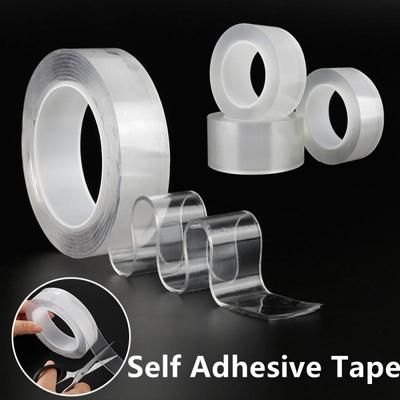 1/2/3/5m Nano Tape Doppelseitiges Selbstklebeband Spurloses wasserdichtes Klebeband für Badezimmer Küchenspüle Wasserhahn Gelaufkleber Versiegelungen