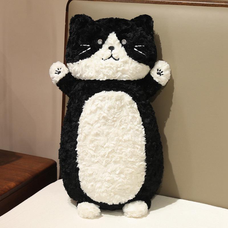 

Adorable Cow Plush Toy - Cute Calf Stuffed Animal Doll, Perfect Birthday Gift for Girls 45 cm чорний
