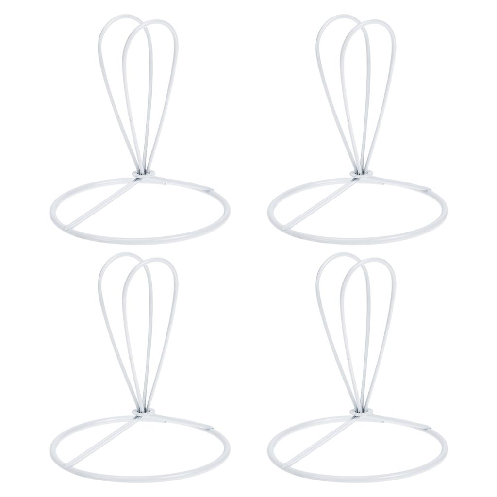 4 Pcs Lamp Holder Clamp Bubble Structure Stand Lighting Shade Cage Lampshades Round Frame