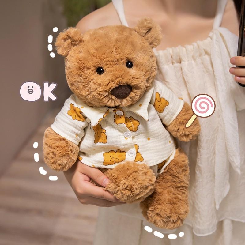 Adorable Barcelona Bear Plush Toy Cute Teddy Bear Pillow For Girls Birthday Gift