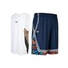 Basketball Suit Men's White+Blue 23500101-100 + 24500211-409