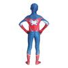 Kids Spider-Man Turns Captain America Costume Set with Mask Superhero Lycra 6-7 Years 140cm Blue/Red/White