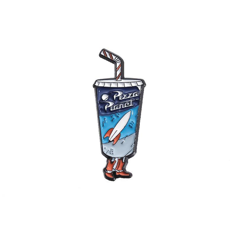 Charming Threeeyed Alien Cartoon Character Brooch Durable Alloy Pin For Unisex Fashion