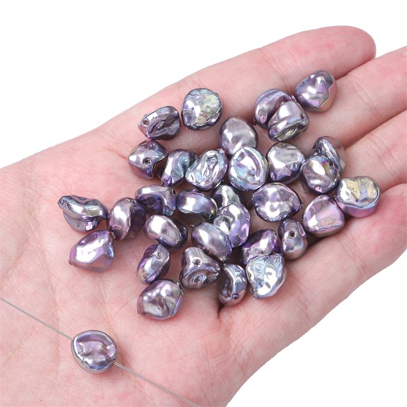 

2шт/мішок Підвіска-підвіска з перлинними намистинами в стилі бароко для аксесуарів для виготовлення ювелірних виробів своїми руками 9x12mm 2pcs