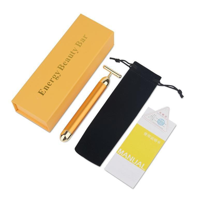 

High-Quality Gold Vibration Facial Beauty Bar Massager