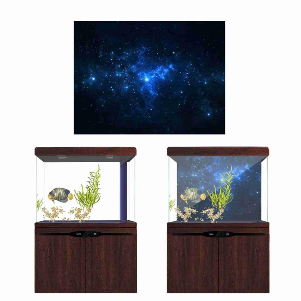 

Adhesive Backing Aquarium Background PVC PVC Adhesive Poster Star Deco Fish Tank Decor 60*30cm