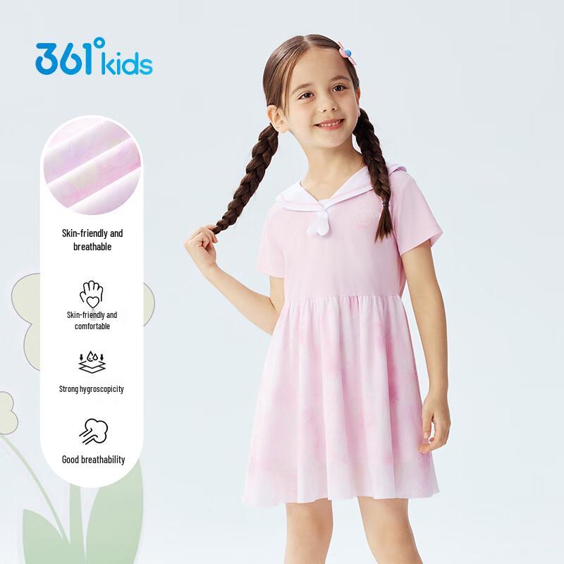 361° Girls  Sweet & Sporty Navy Collar Knit Dress 130