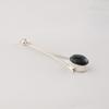 Natural Moss Agate Gemstone 925 Sterling Silver Handcrafted Jewelry Long Pendant 1.69" For Women PP-69-33