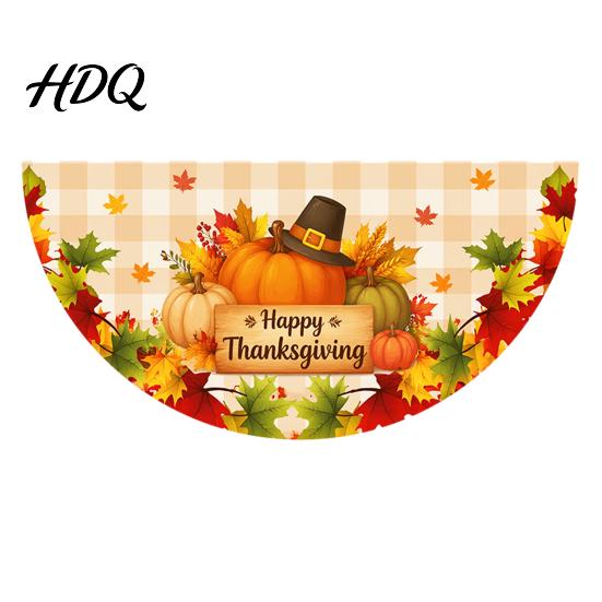 Autumn Garden Decor Fall Bunting Fan Flag for Outside 1.5 X 3ft Turkey Pumpkin Maple Thanksgiving Leaf Pattern Hanging Banner Harvest Buntings Theme