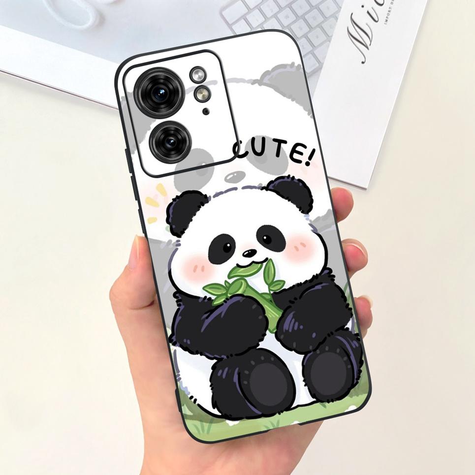 

For Motorola Edge 40 Case Cute Panda Luxury Stylish Painting TPU Soft Phone Cover for Motorola Edge 40 Neo Bumper Silicone Coque Edge 40 5G