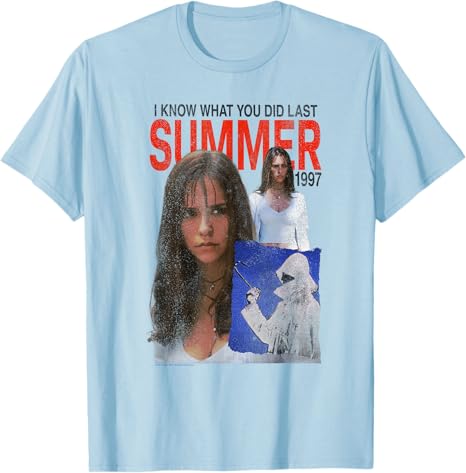 

I Know What You Did Last Summer Poster Collage Retro Horror TShirt Halloween Costume Novelty Gift Y2k Fashion Streetwear Outfit 4XL