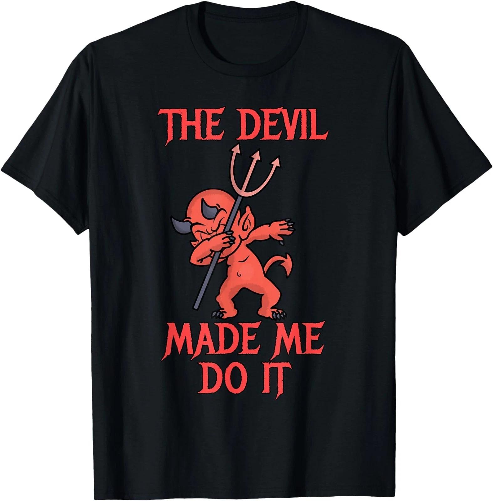 Halloween Dabbing Devil - The Devil Made Me Do It T-Shirt L