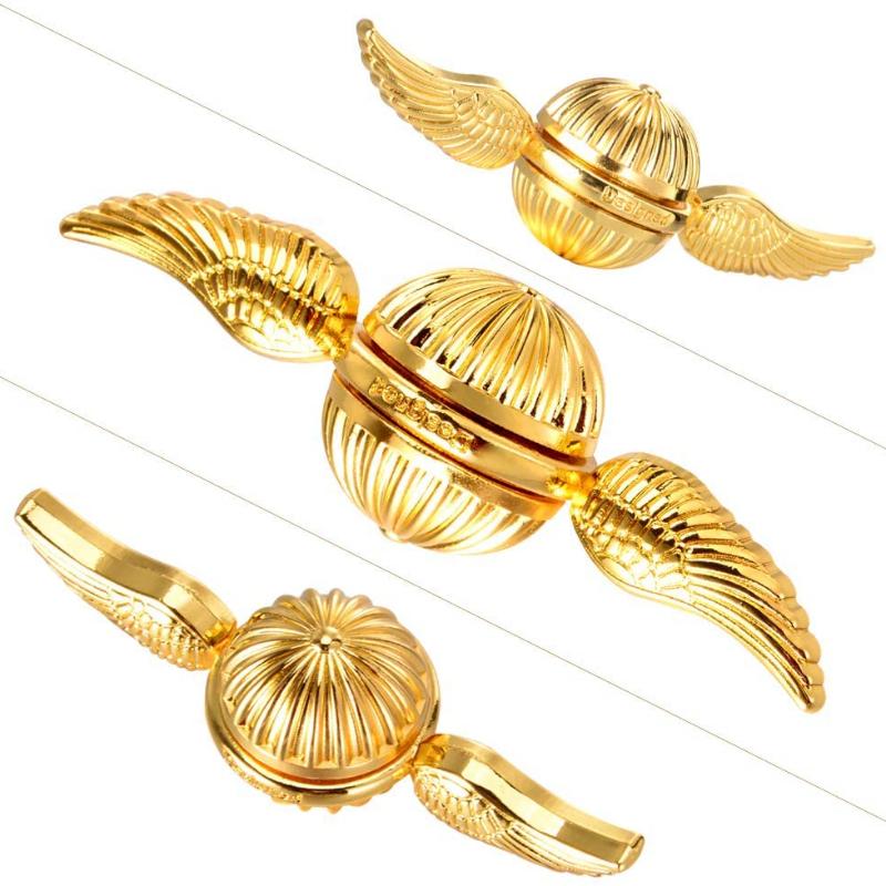 Fidget Hand Spinner Cadou pentru fanii Medieval Magical Wizardry World Stress Anxiety ADHD Relief Fidgets Toy Metal