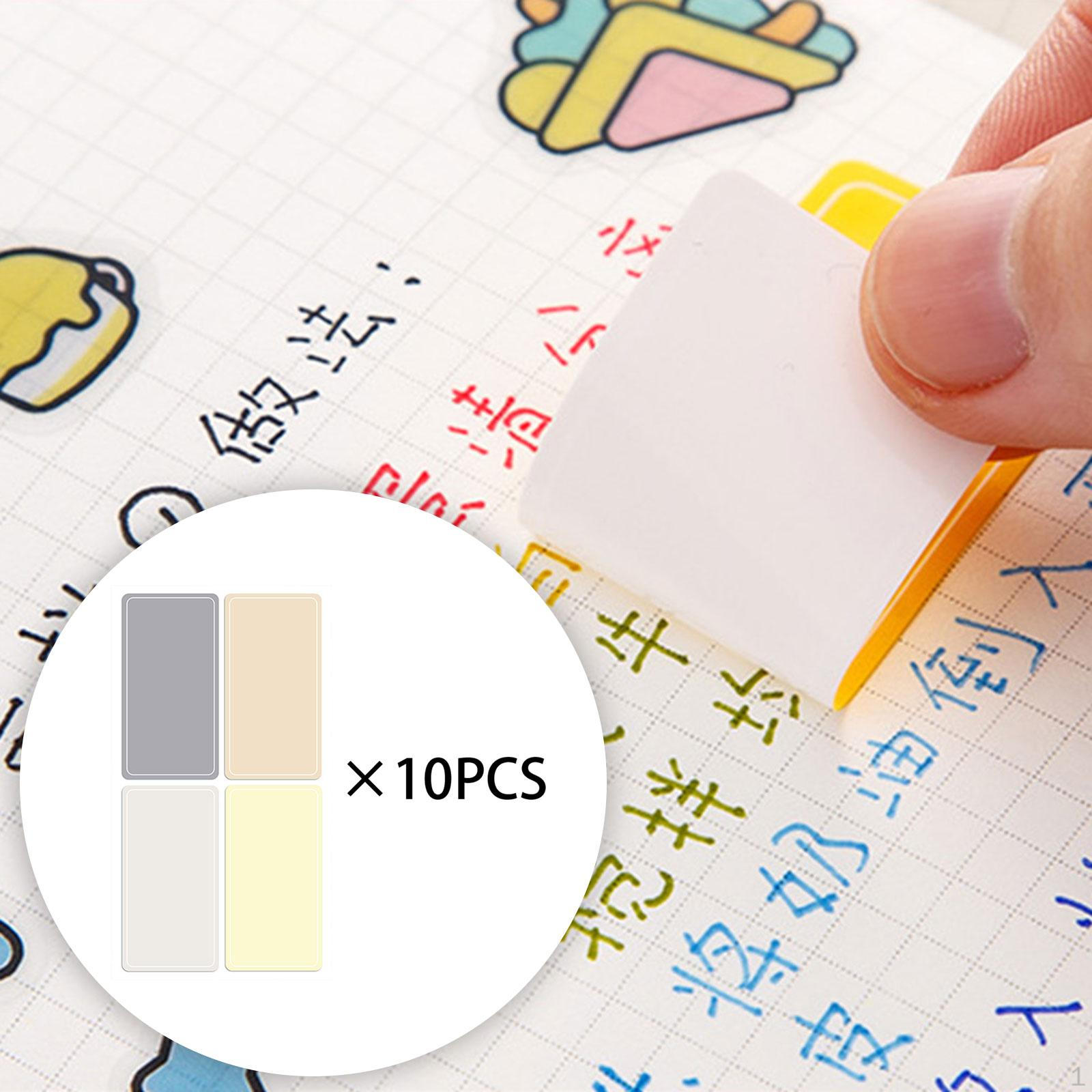 

Self Sticky Notes Bookmark Oilproof Waterproof Colored for Home Office Meeting Smooth Writting 40 Tabs Off Color XL