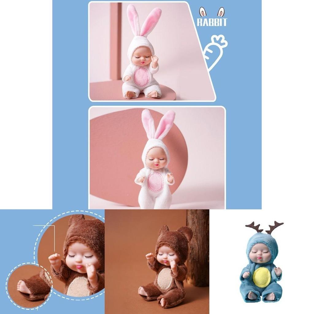 Crafted Lifelike Sleeping Newborn Baby Doll With Rotatable Limbs**