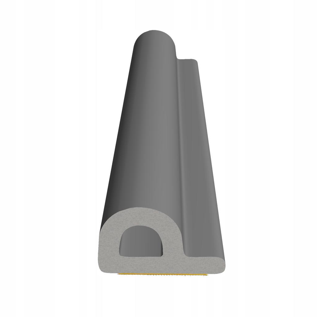 Selbstklebendes Türfensterdichtungsband P 9x5,5mm GRAU
