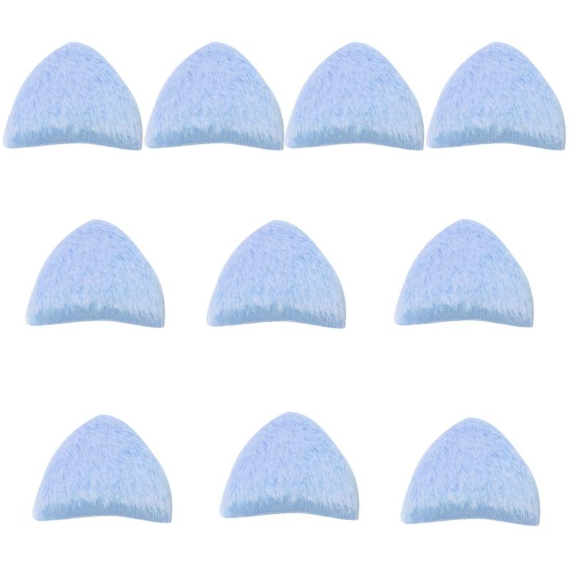 10Pcs Furry Kitten Ears Charm Sewing Plush Ears Appliques Assorted Color for Hair Accessories Clothing Embellishments