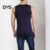 Men Summer Fitness Vest Solid Color Seamless Plus Size V Neck Sleeveless Stretchy Soft Breathable Quick-drying Pullover Casual Men Gym Sport Tank Top