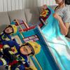 Manta de dibujos animados Fireman Sam Suave Cómoda Peluche para siesta Adecuada para Sala de estar Oficina Dormitorio Cumpleaños Hogar Regalo para niño
