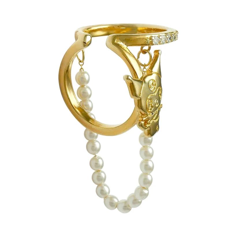 Sanrio KUROMI Double Ear Cuff D Gold Japan NEW Sanrio Characters