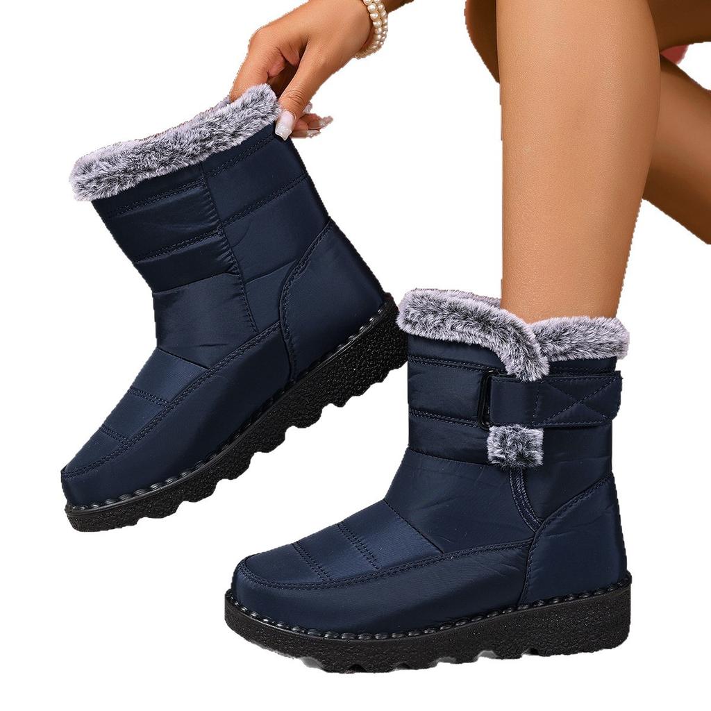 Women's Winter New Snow Boots Plus Velvet Thick Warm Non-slip Shoes High-top Thick-soled Snow Boots