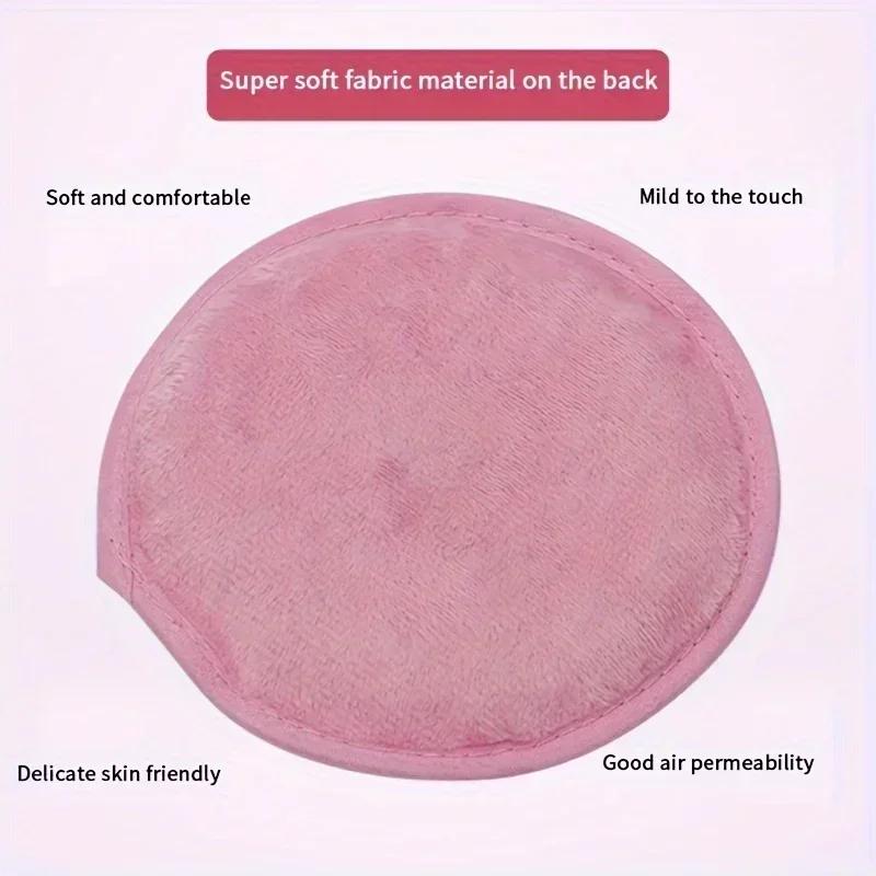 Reusable Round Gel Beads Ice Pack with Cloth Backing Hot & Cold Therapy for Breastfeed Injury Headache,Tired Eyes,Wisdom Teeth