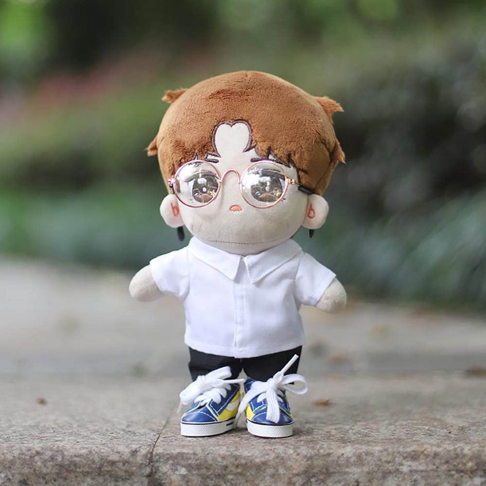 Niannyyhouse 20cm Doll Clothes - Stuffed Animal Dress Shirt - Solid Color Shirt - Cotton Doll Clothes - Dress-up (t-1)