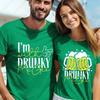 Trendy Couples St Patricks Tshirt Funny Matching Beer Design Printing Tees Mens Womans High Quality Cotton Shortsleeve Tshirt