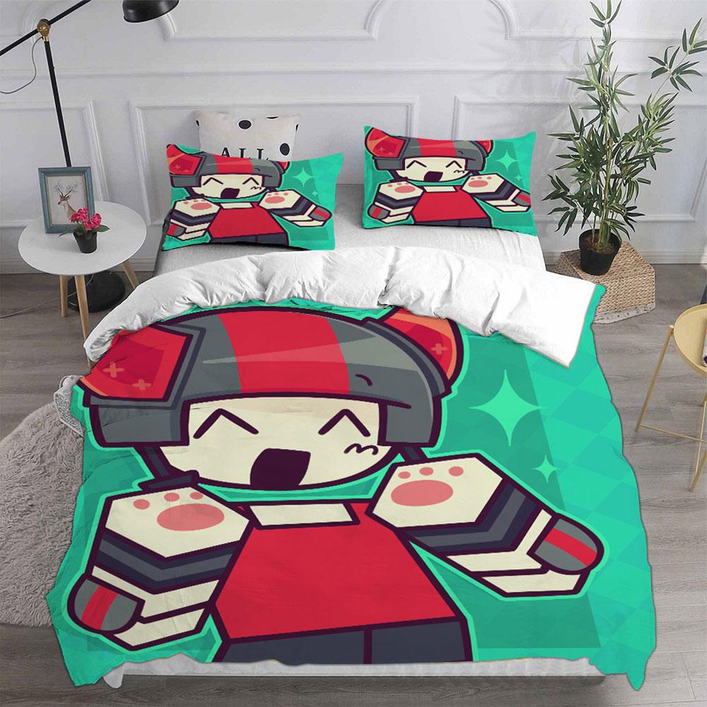 Phighting Bedding Sets Cartoon Bed Cover Comforter Duvet Cover Pillow Case 2-3 Pieces Sets Kids Adult Bedroom Decoration