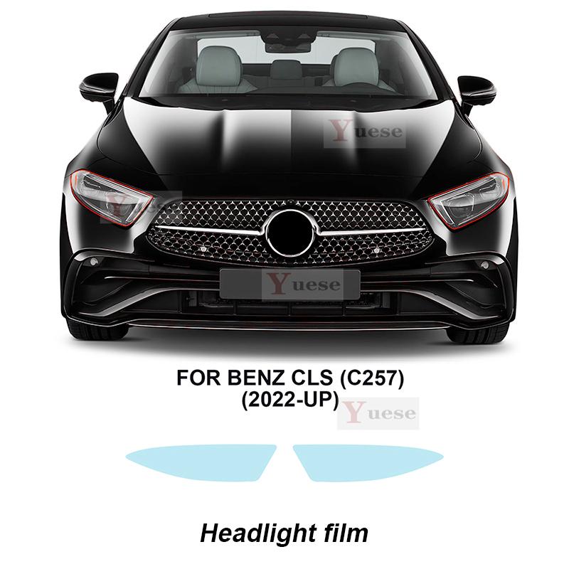 

For Mercedes Benz CLS C257 -UP Car Protection Film Headlight Mirror Film TPU Clear Anti Scratch Sticker Transparent