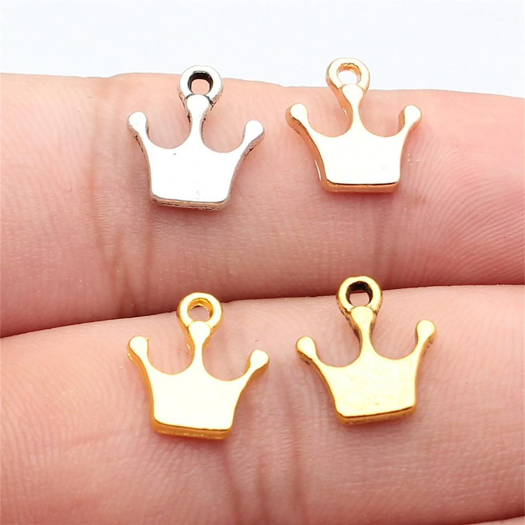 Crowns Royalty Princess Tiara Charm Antique Bronze Zinc Alloy Jewelry Making Supplies for Girls Metal Charms New Arrival