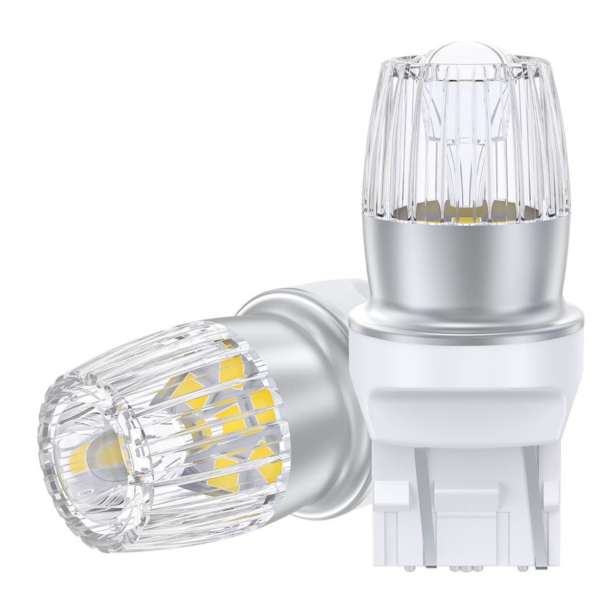 

-24V Автомобильная светодиодная двухконтактная лампа T20, Белый, Взрывной свет, Подсветка/Задний фонарь/Стоп-сигнал, W21/5W LED белый