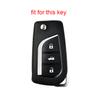 For Corolla 2020 Key Fob Case Cover for Toyota Auris Corolla Reiz Avensis Verso Yaris Aygo Rav4 Scion TC IM 2016 Keychain Bag