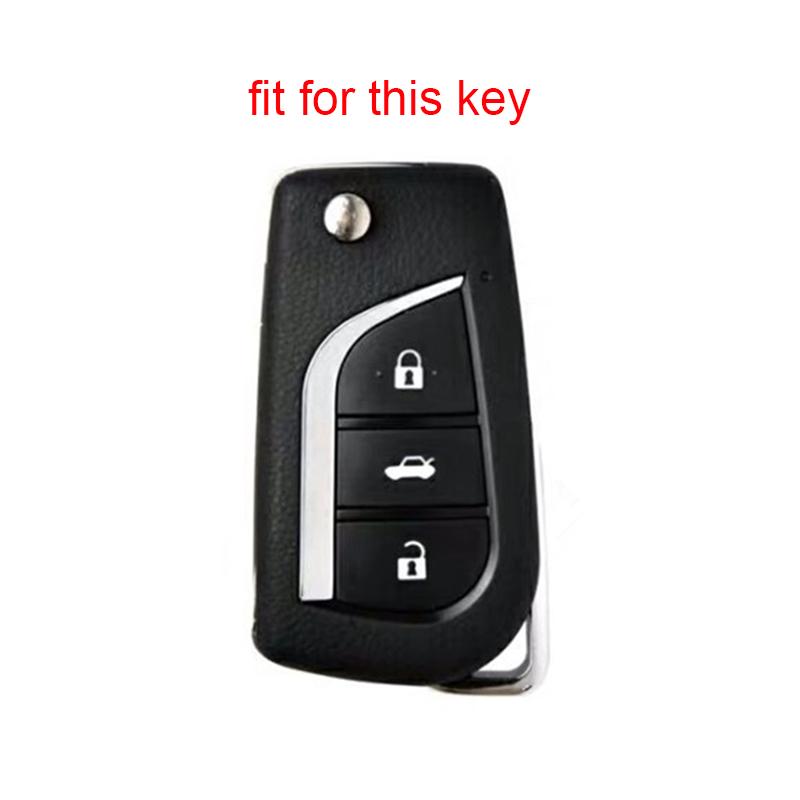 For Corolla 2020 Key Fob Case Cover for Toyota Auris Corolla Reiz Avensis Verso Yaris Aygo Rav4 Scion TC IM 2016 Keychain Bag